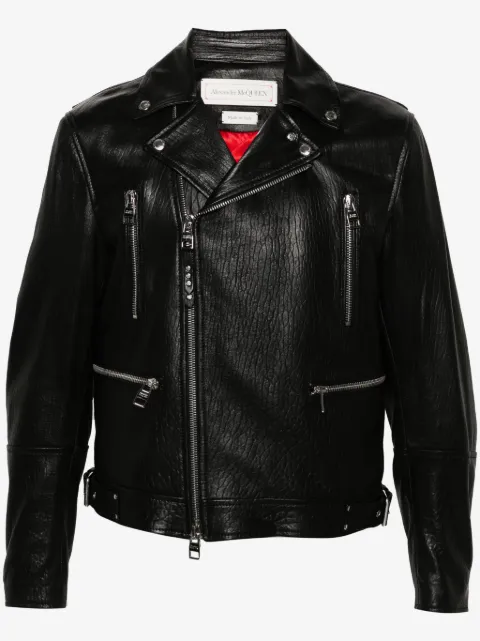 Alexander McQueen leather biker jacket