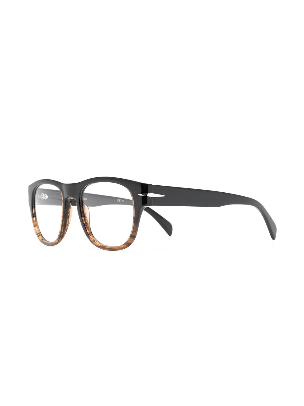 Eyewear by David Beckham Bril met rond montuur - Bruin