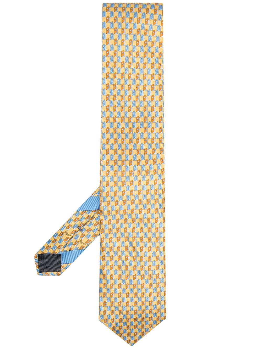 фото Ermenegildo zegna галстук с принтом