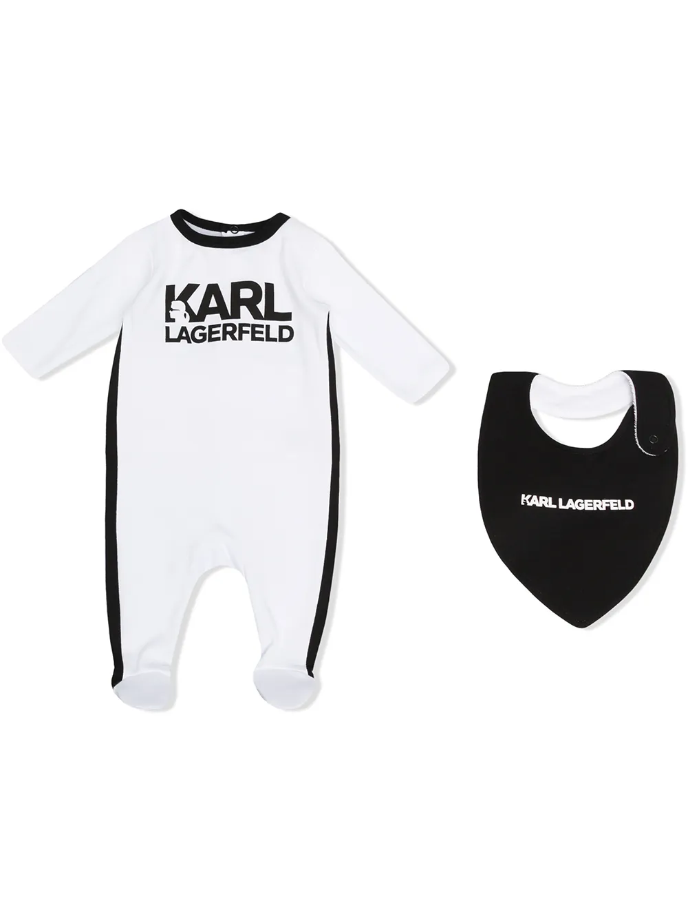 

Karl Lagerfeld Kids logo-print cotton pajama - White