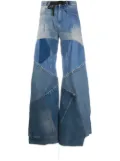 TOM FORD patchwork-detail denim jeans - Blue