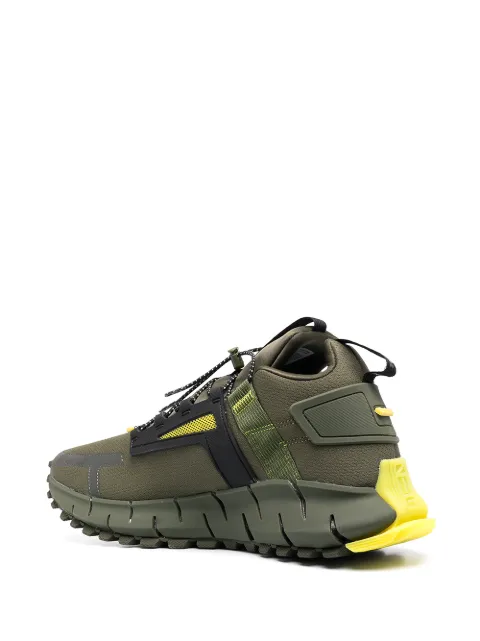 Reebok green Zig Kinetica Edge low-top 