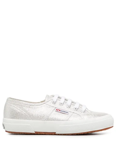 Superga metallic low-top sneakers
