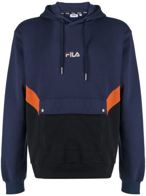 fila colour block boyfriend overhead hoodie