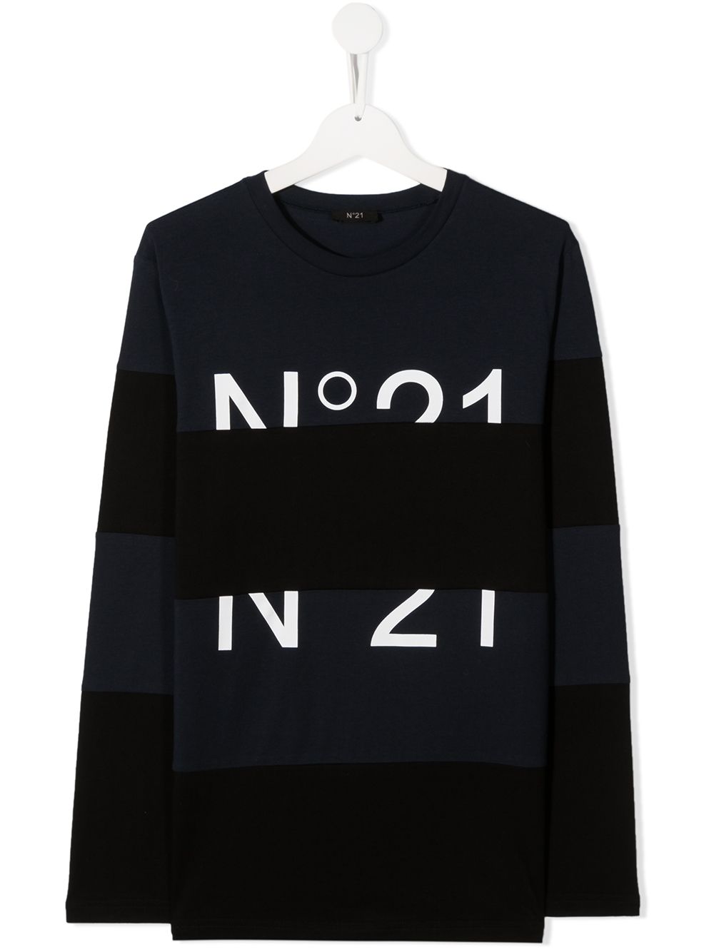 фото Nº21 kids teen logo-print panelled tee