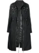 Image 1 of LIU JO pearl-embellished layered parka coat