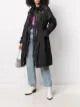 Image 2 of LIU JO pearl-embellished layered parka coat