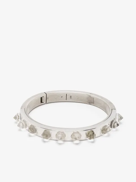 Parts of Four quartz-studded bracelet