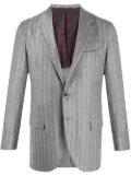 Kiton pinstripe print blazer - Grey