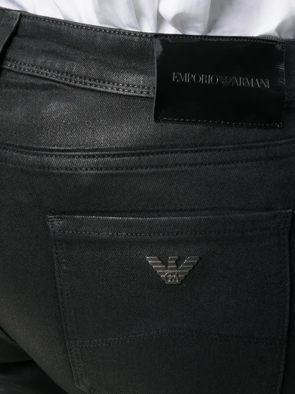 armani coated jeans