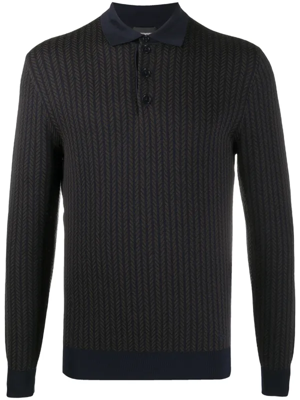 long sleeve polo jumper
