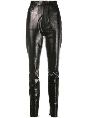 ysl leather pants