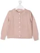 Image 1 of Il Gufo purl-knit crew-neck cardigan