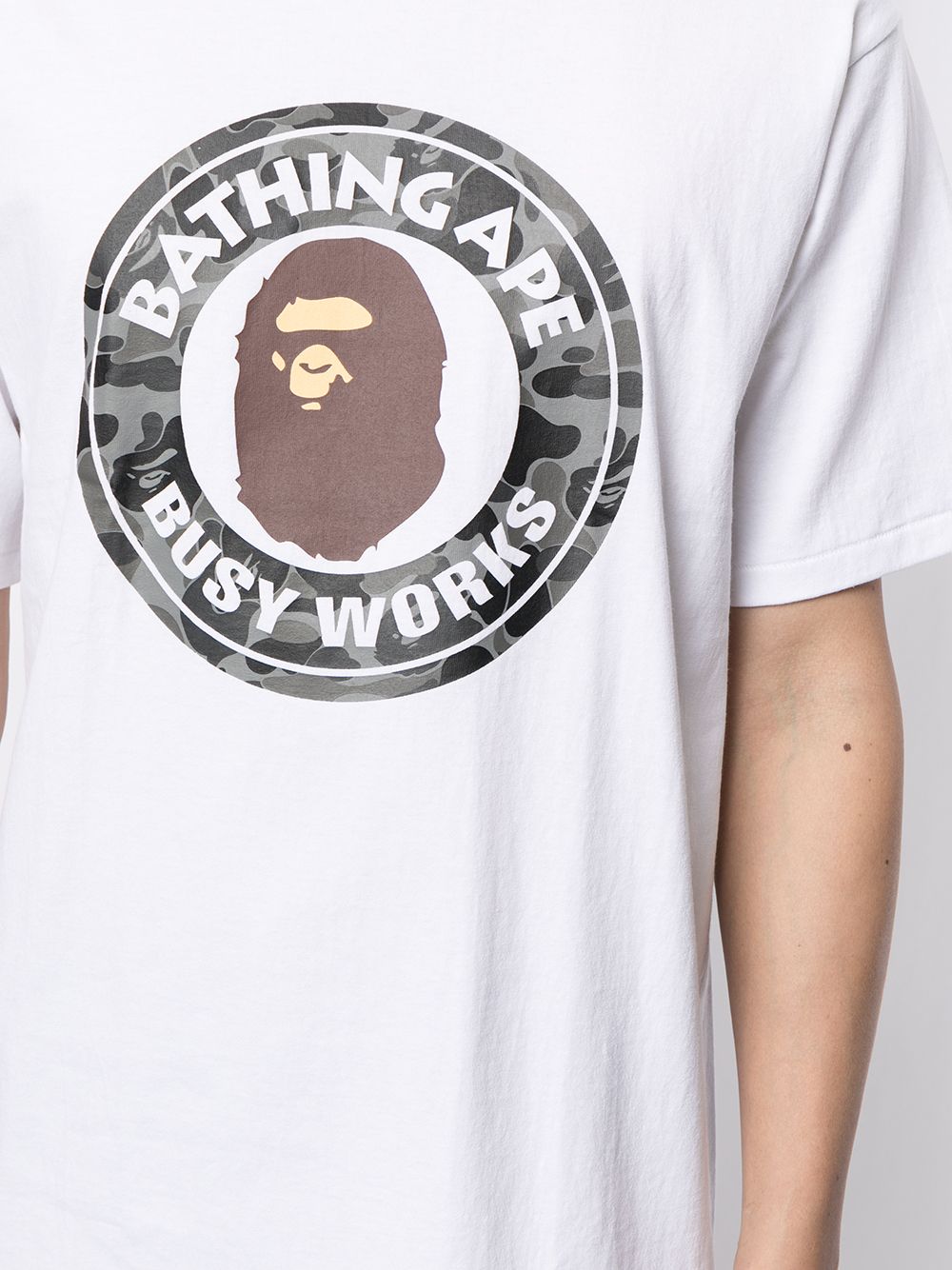 фото A bathing ape® футболка с принтом ape head