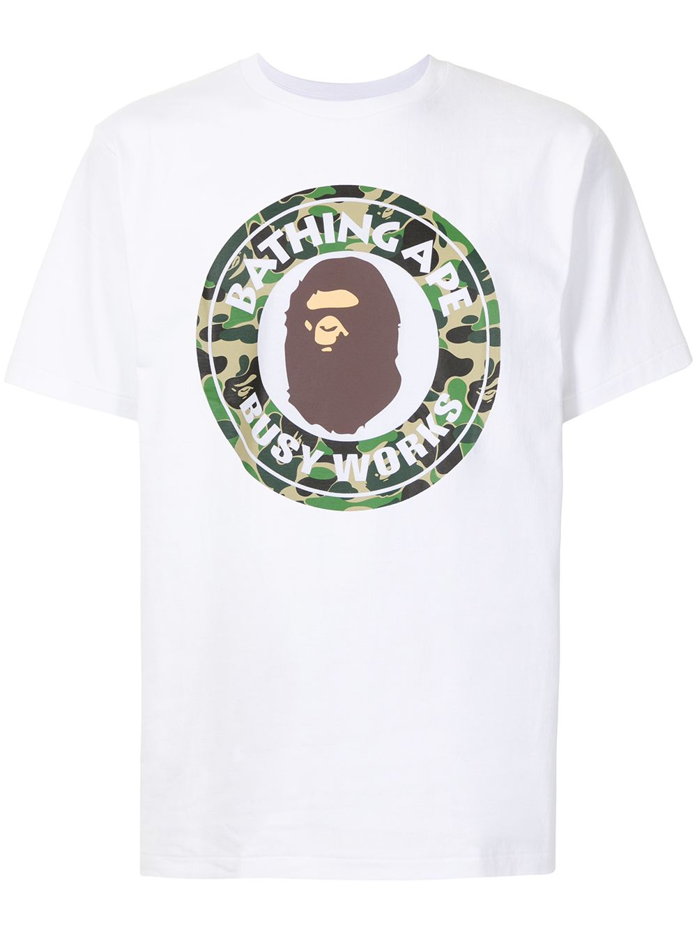 фото A bathing ape® футболка busy works с камуфляжным принтом