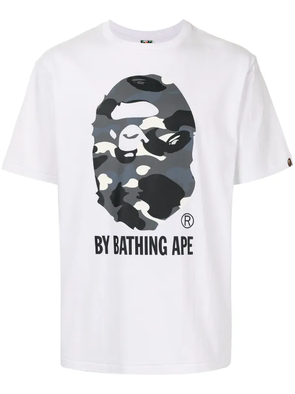 Shop White A Bathing Ape Camo Logo Print T Shirt With Express Delivery Worldarchitecturefestival Shop White A Bathing Ape Camo Logo Print T Shirt With Express Delivery Worldarchitecturefestival