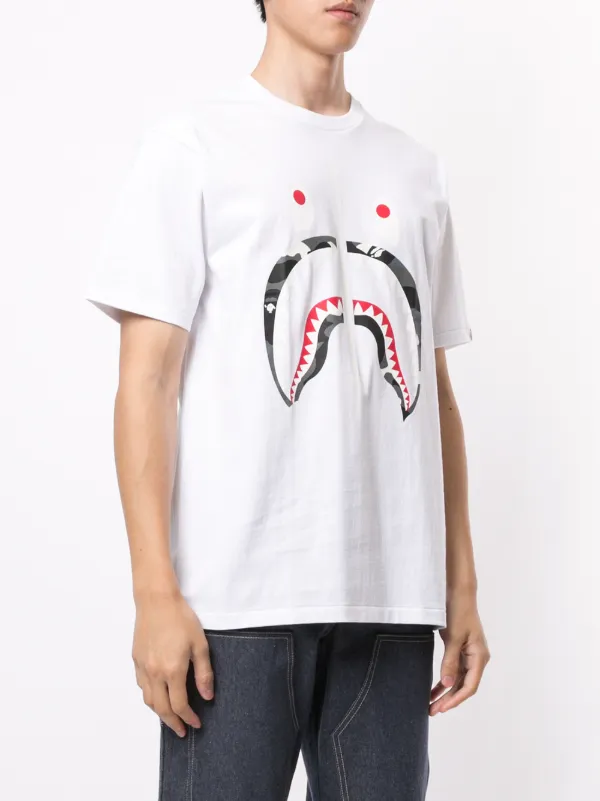 camo shark tee