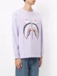 A BATHING APE® long-sleeve shark print t-shirt