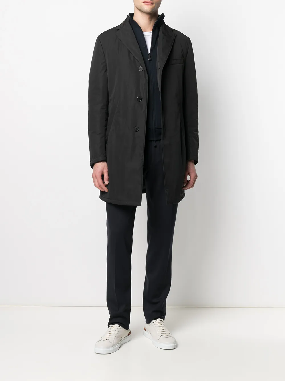 Corneliani レイヤード フーデッドコート - Farfetch