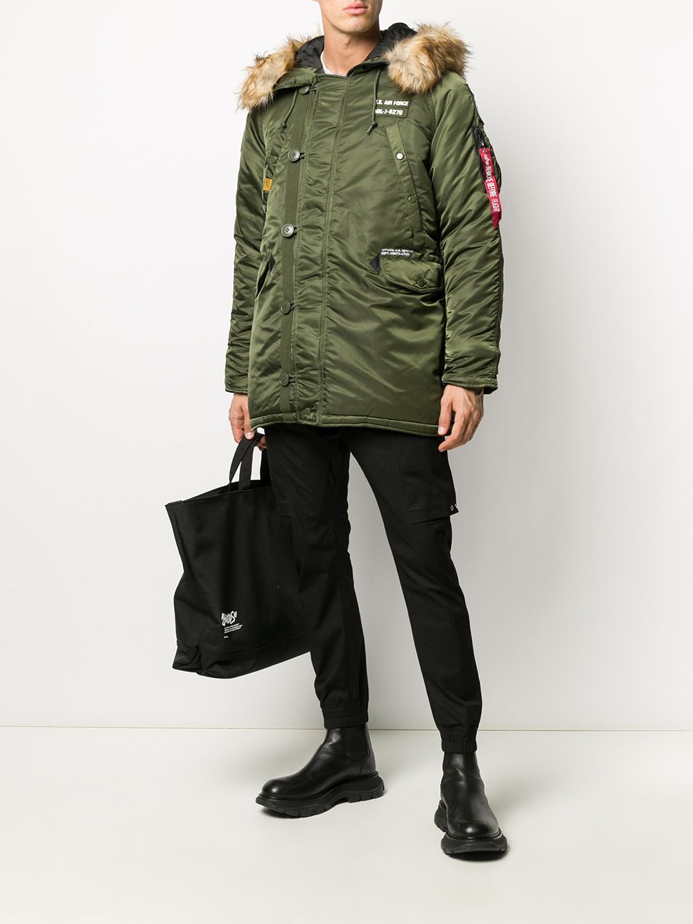 фото Alpha industries парка n-3b airborne