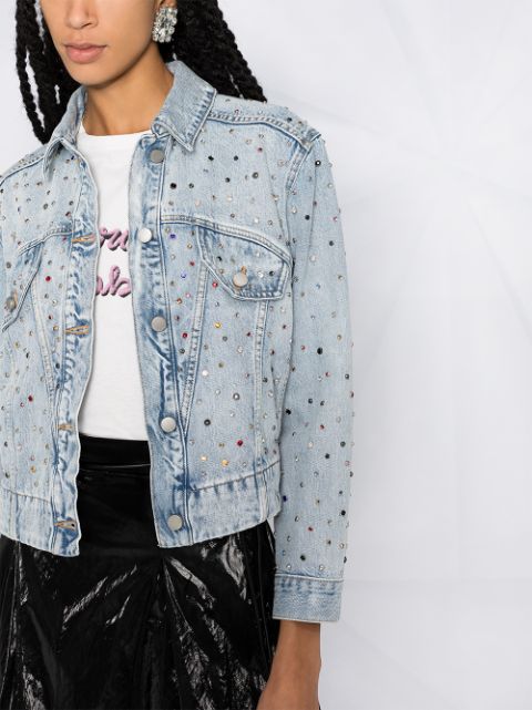 valentino cropped denim jacket