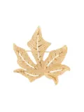 Christian Dior Pre-Owned 1990s pre-owned autumn leaf brooch - Gold