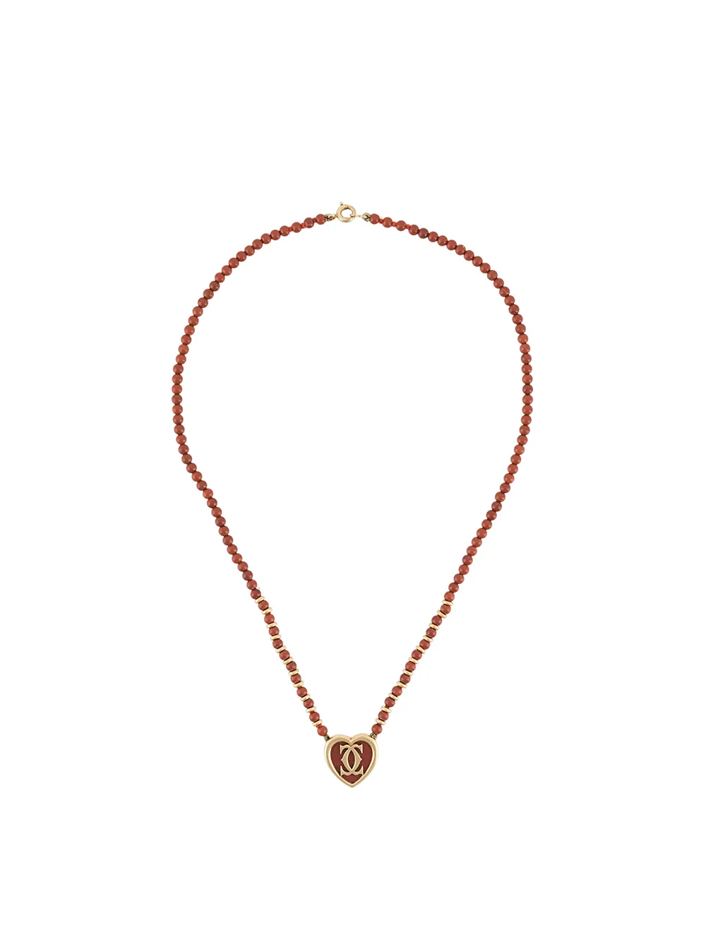 Cartier колье с подвеской в форме сердца