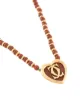 Cartier 1990s pre-owned heart charm beaded necklace