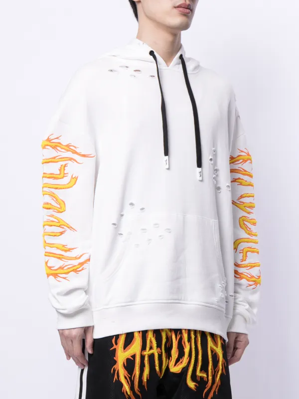 Off white fire outlet hoodie