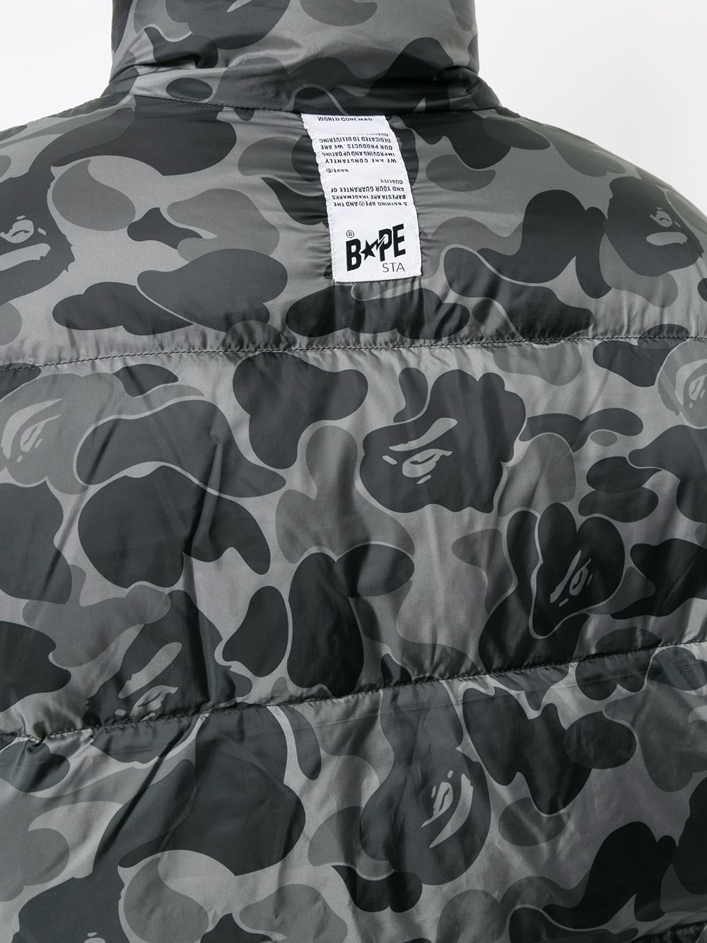 фото A bathing ape® пуховик с принтом abc camo