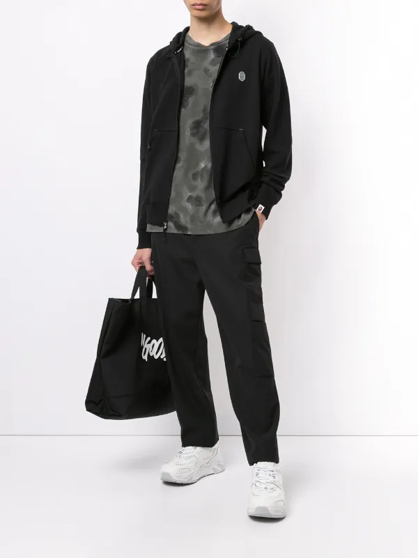 A BATHING APE® black Ape Head zip-up 