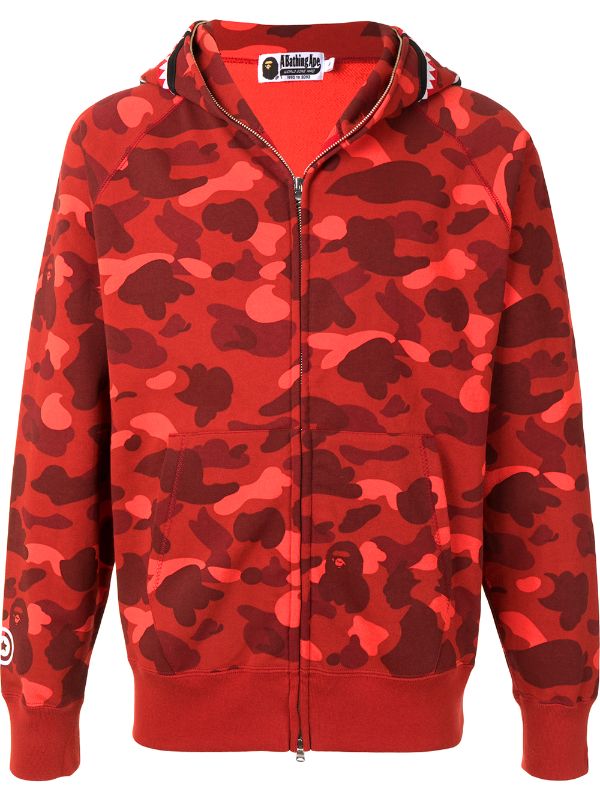 red shark bape hoodie