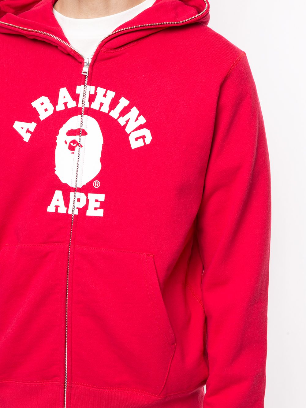 фото A bathing ape® худи на молнии с логотипом