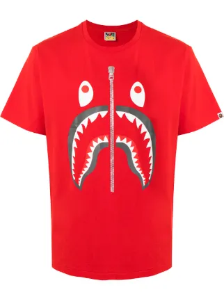 bathing ape shark tee
