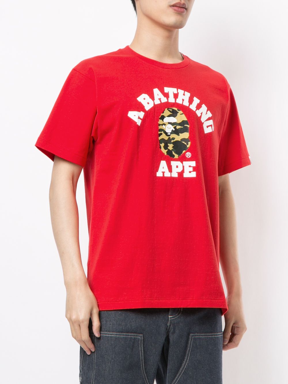 фото A bathing ape® футболка college с логотипом