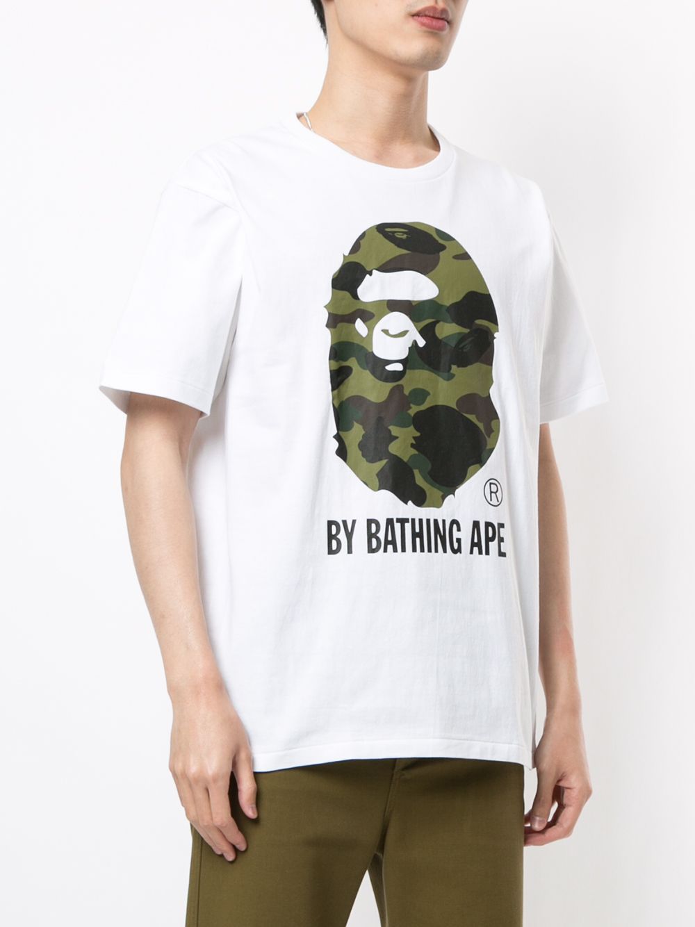 фото A bathing ape® футболка 1st camo с логотипом