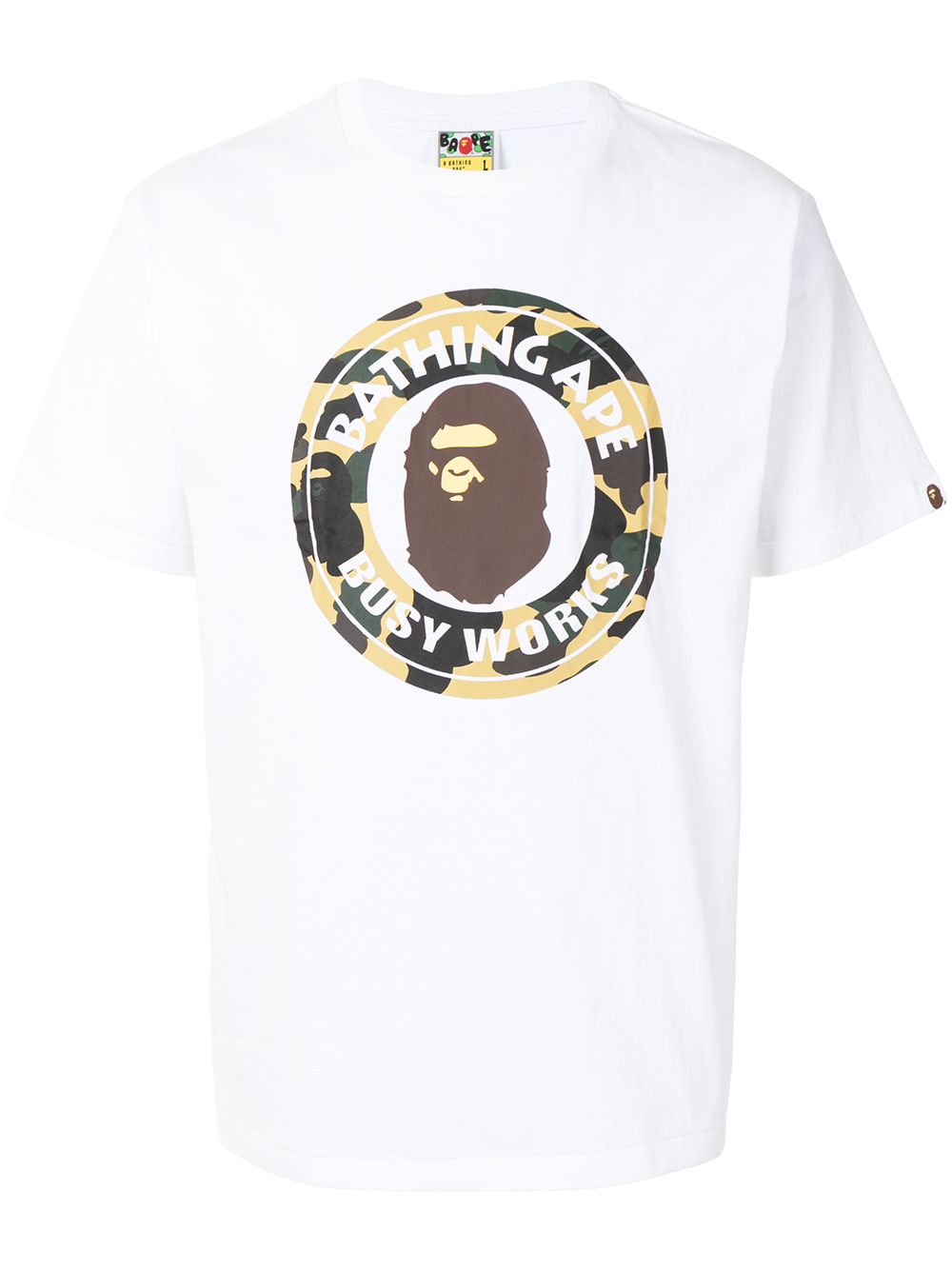 фото A bathing ape® футболка 1st camo с принтом busy works