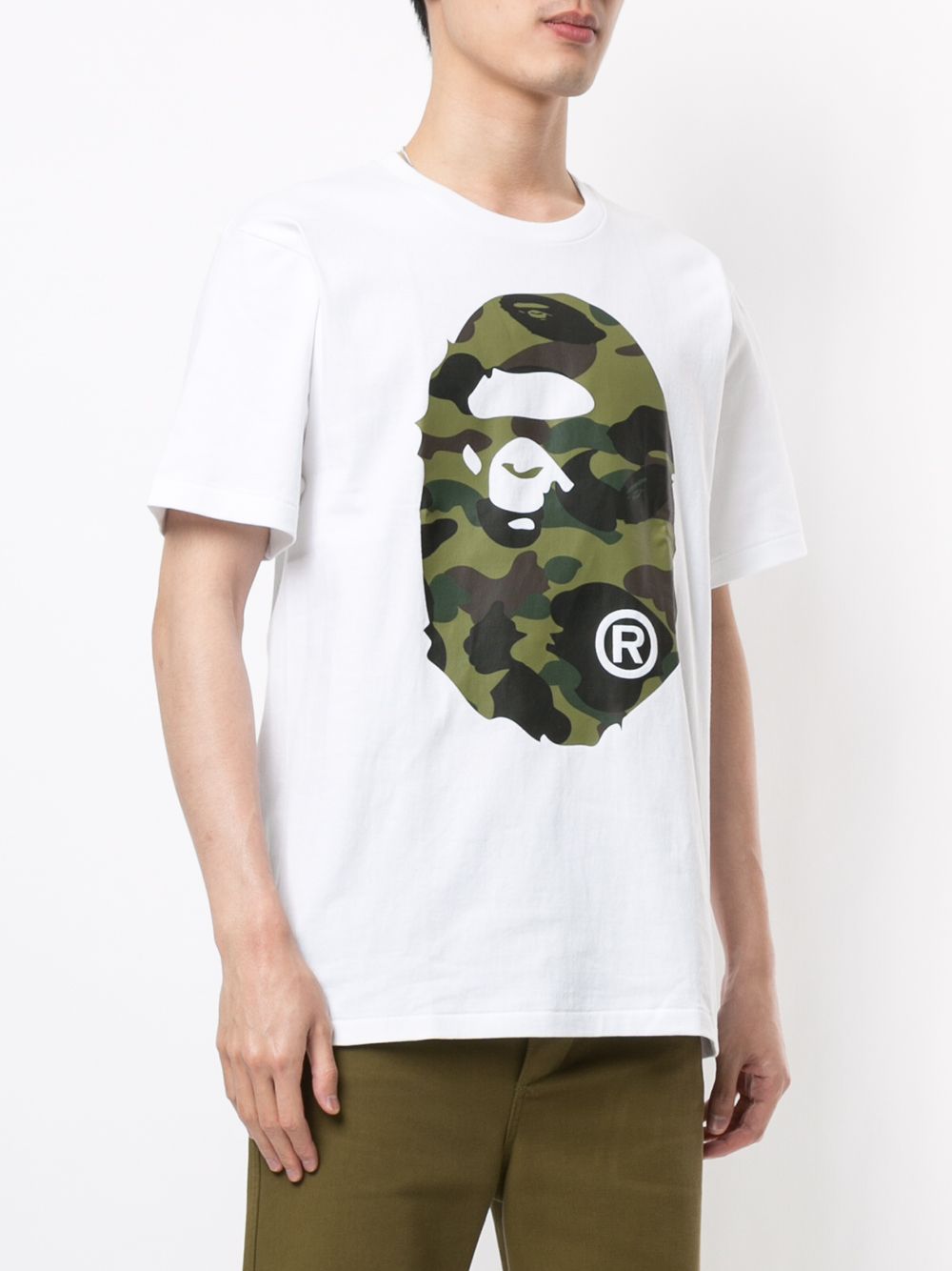 фото A bathing ape® футболка 1st camo с логотипом