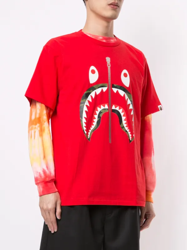 camo shark shirt