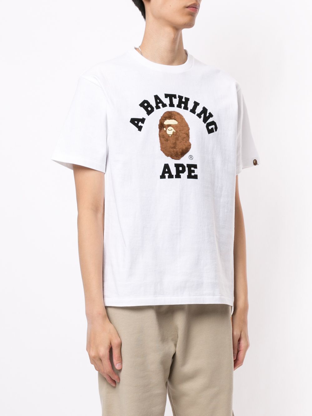 фото A bathing ape® футболка с аппликацией и логотипом