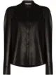 Image 1 of FRAME Charlie long-sleeve leather shirt
