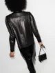 FRAME Charlie long-sleeve leather shirt