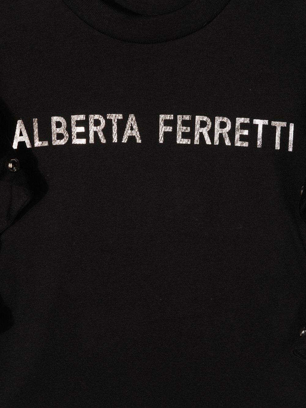 фото Alberta ferretti kids толстовка с оборками с логотипом