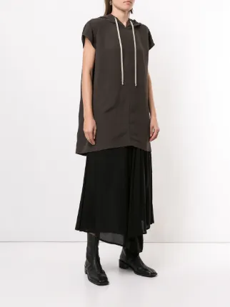 short-sleeved long hoodie展示图