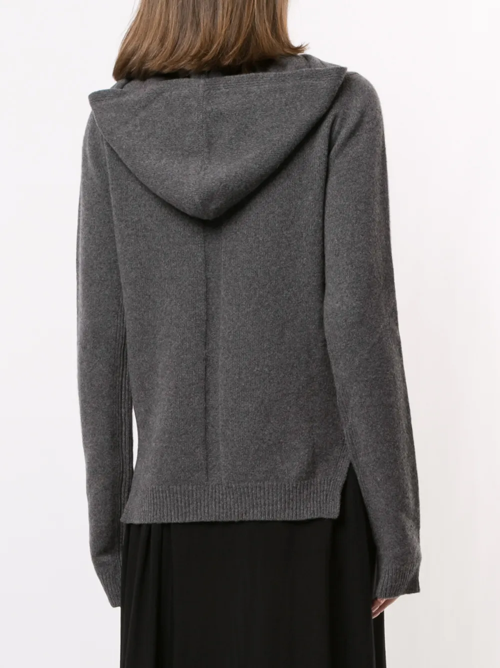 Rick Owens Hoodie met zijsplit Grijs