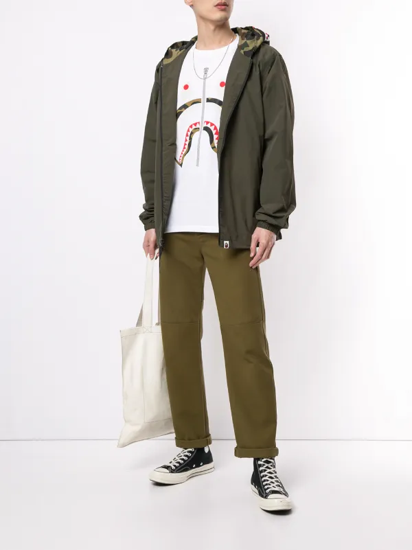 Shop A BATHING APE® Camo Shark short sleeved T-shirt with Express 