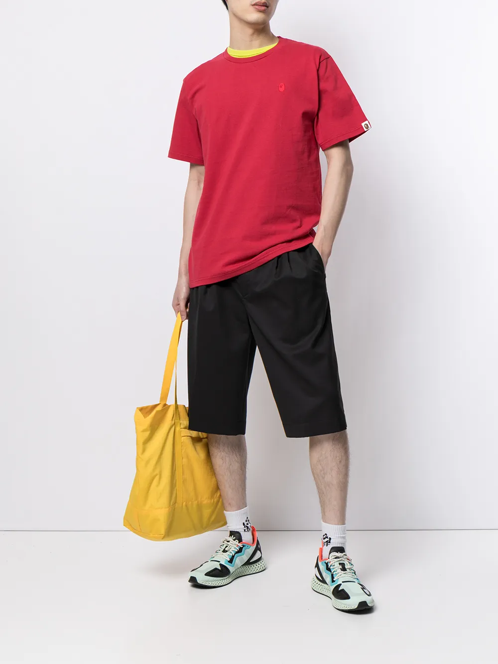 фото A bathing ape® футболка с вышитым логотипом
