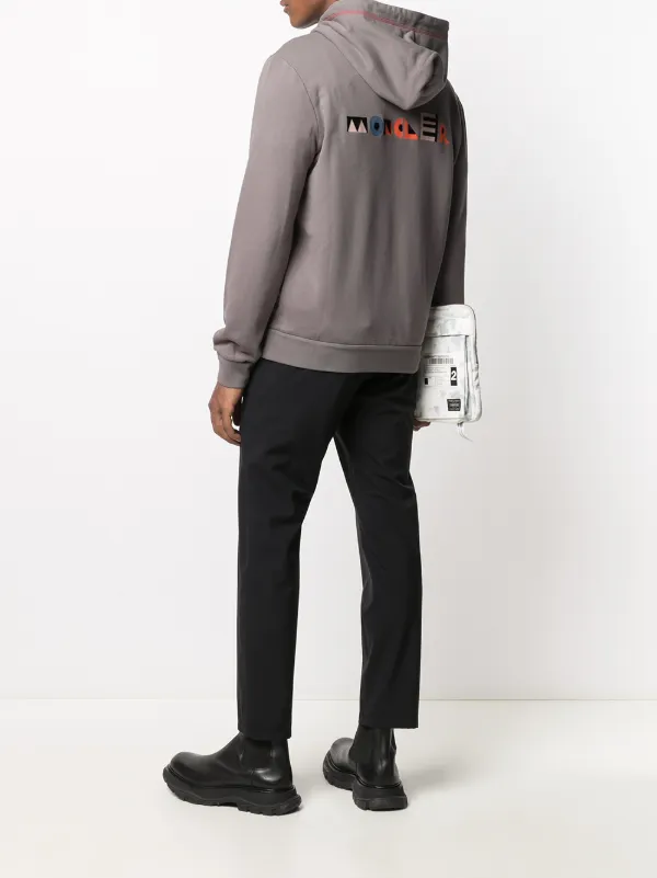 moncler flag zip moletom com capuz