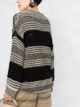 Brunello Cucinelli sequin-stripe oversized sweater