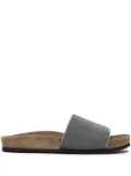 Brunello Cucinelli monili vamp slides - Silver